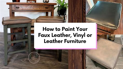 how to paint faux leather